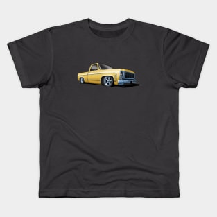 1980 Chevrolet C10 pickup in yellow Kids T-Shirt